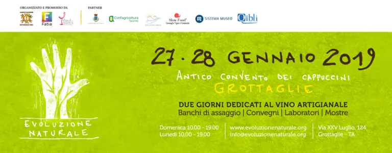 Scopri di più sull'articolo 27 e 28 gennaio a Grottaglie (TA) nell’Antico Convento dei Cappuccini un ricco programma di eventi dedicati ai vini artigianali
